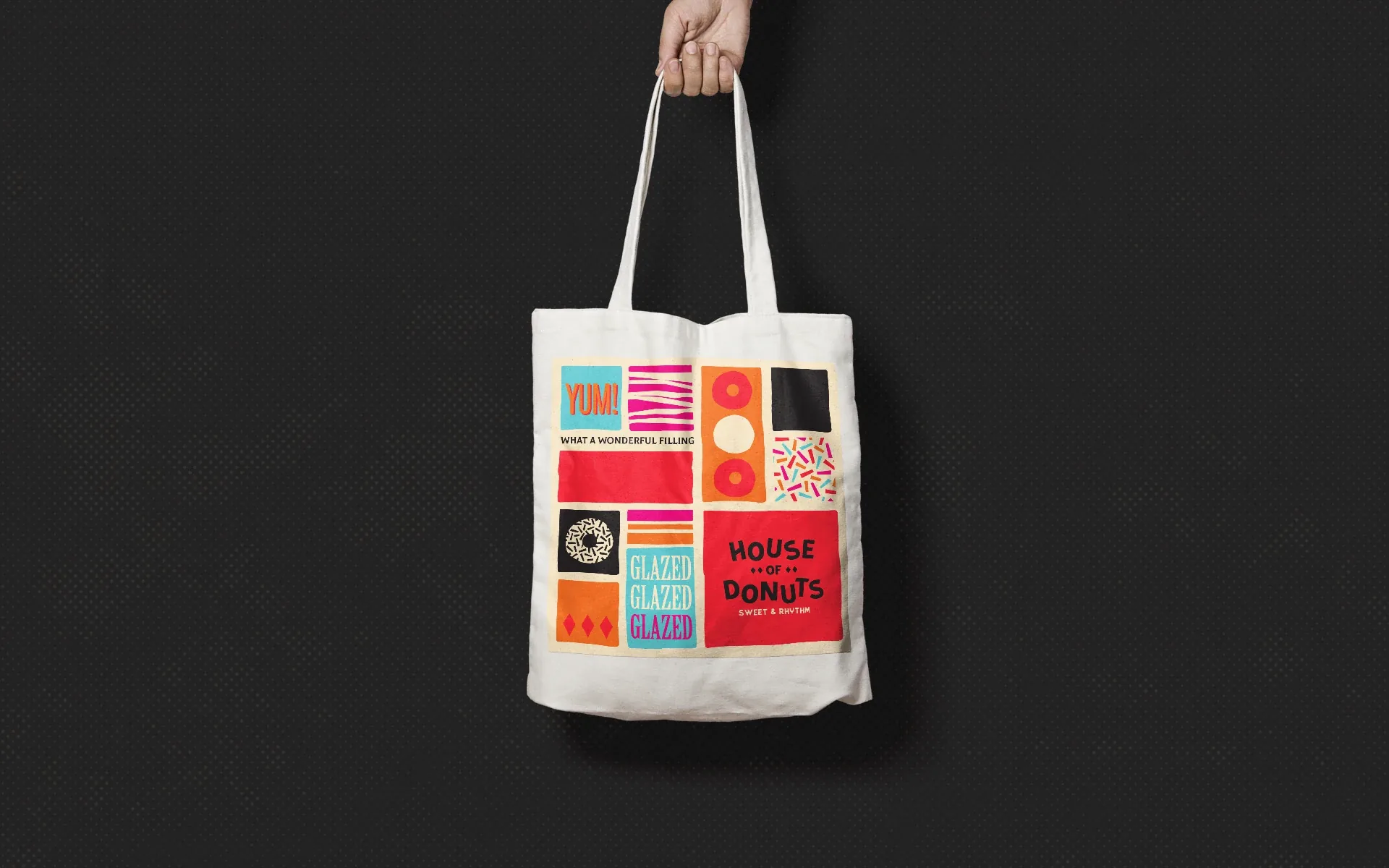 Aplicación de marca House of Donuts - Tote bag